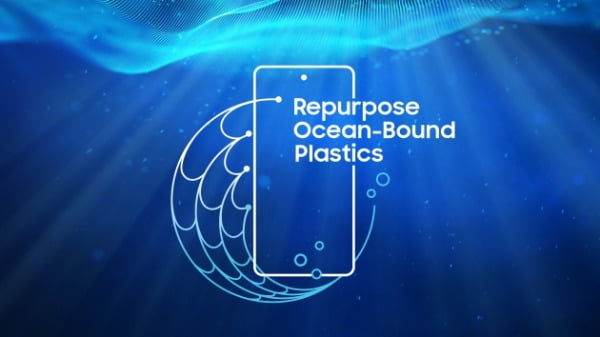 해양 플라스틱 폐기물 재활용. 삼성전자 제공