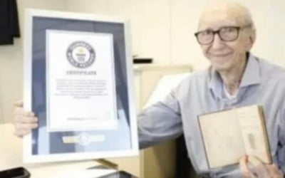 장기근속 기네스북 오른 100세男…84년 한 직장서 일한 비결은