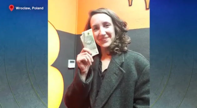미국에서 보낸 비트코인을 3분만에 폴란드 화폐로 인출한 우크라이나인 알레나=CNBC