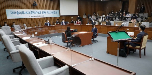 [포토] 한덕수 국무총리 후보자 인사청문회