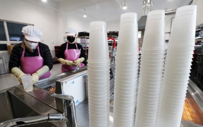 '일회용품 사용 금지'…코로나 여파 식당·카페 폐기물 증가