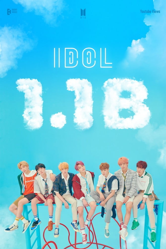 방탄소년단, ‘IDOL’ 뮤직비디오 11억뷰 돌파…통산 5번째 11억뷰 MV