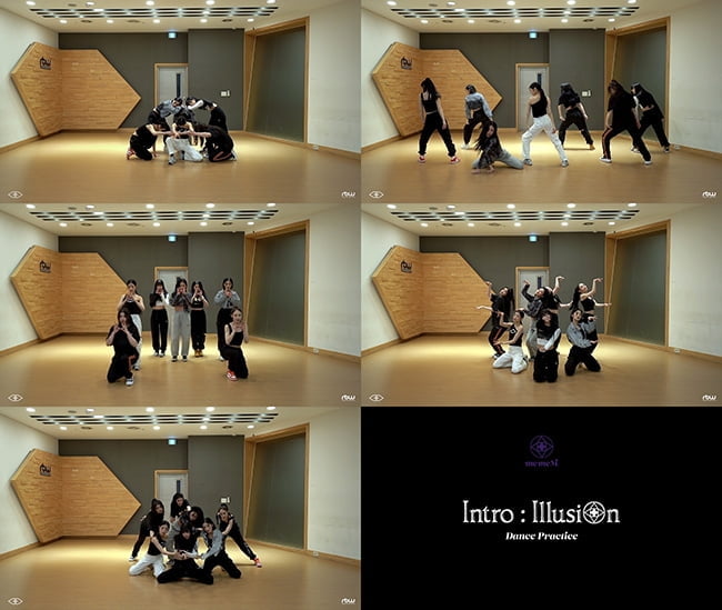 퍼플키스, 신곡 'Intro : Illusion' 안무 연습 영상으로 매혹美 발산…빈틈없는 퍼포먼스+섬세한 제스처
