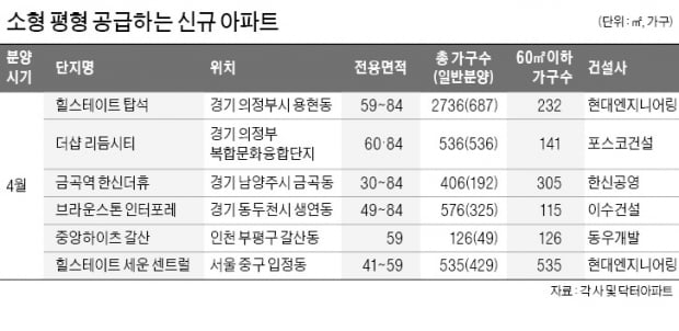 다주택자 규제완화 기대…자금부담 덜한 '소형 아파트' 노려볼까