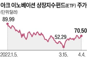 ARKK ETF 35% 반등에도 월가선 투자의견 하향…왜?