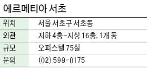 에르메티아 서초, 서초동 프리미엄 오피스텔…상업시설 없어