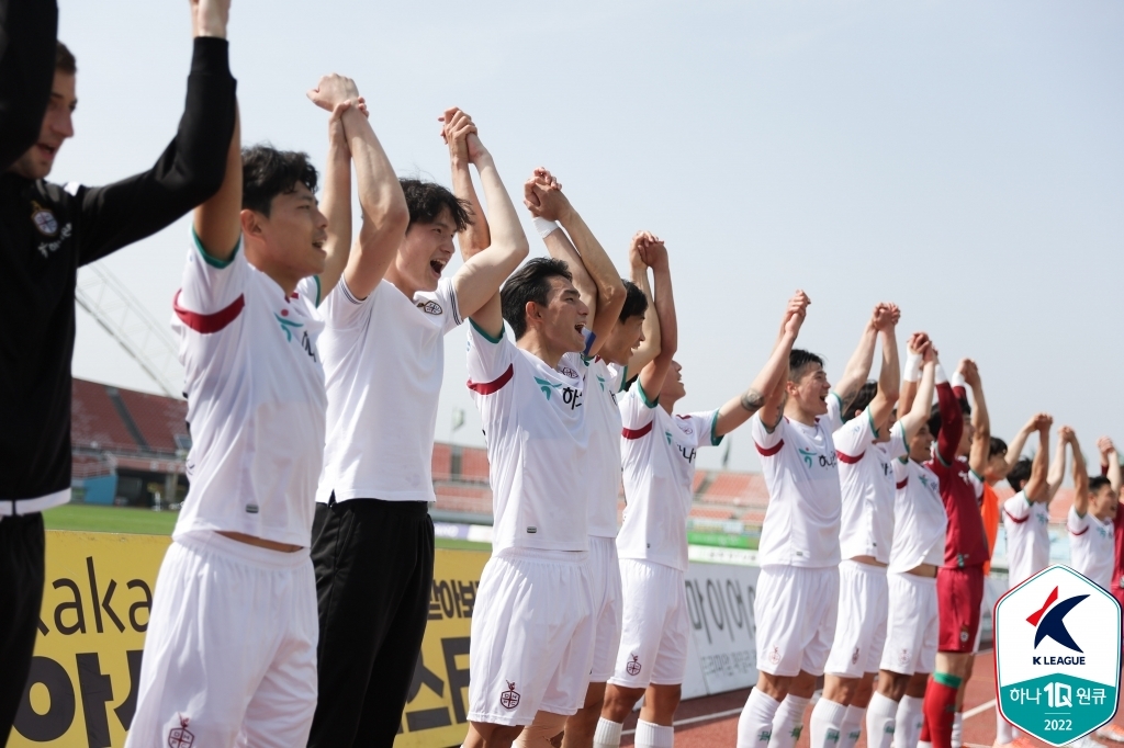 '김인균 극장골' K리그2 대전, 안산 2-1 잡고 4연승