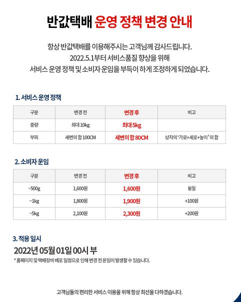 GS25, '반값택배' 5월부터 일부 요금 인상…최대 무게 5kg로