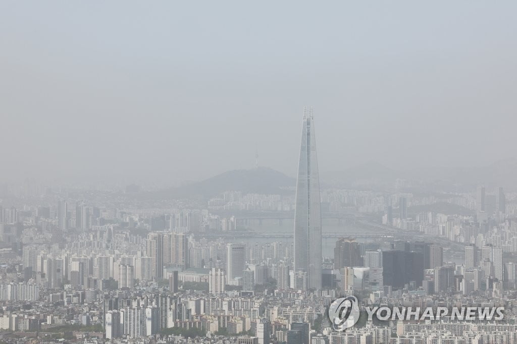 내일까지 황사 영향…서울·경기남부 등 미세먼지 '나쁨'