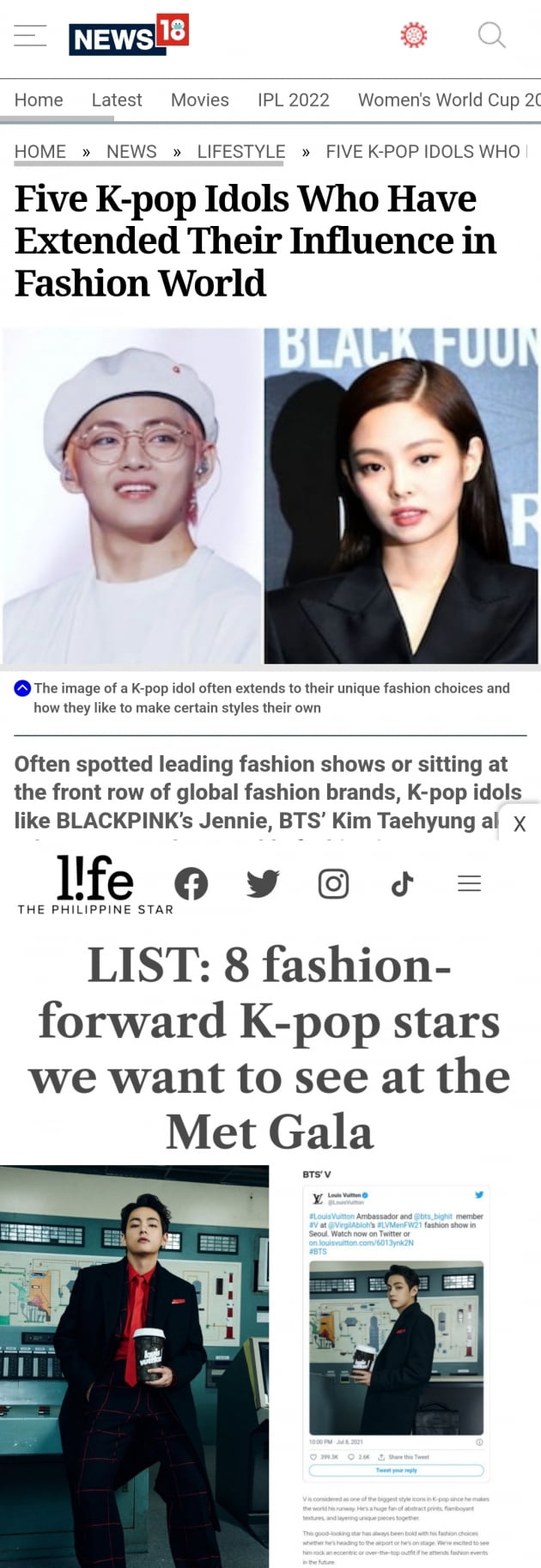 방탄소년단 뷔의 완벽한 스타일…글로벌이 주목하는 패션