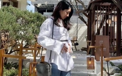 "배가 엄청남"…'이필모♥' 서수연, 둘째 임신에 금세 부푼 D라인[TEN★]