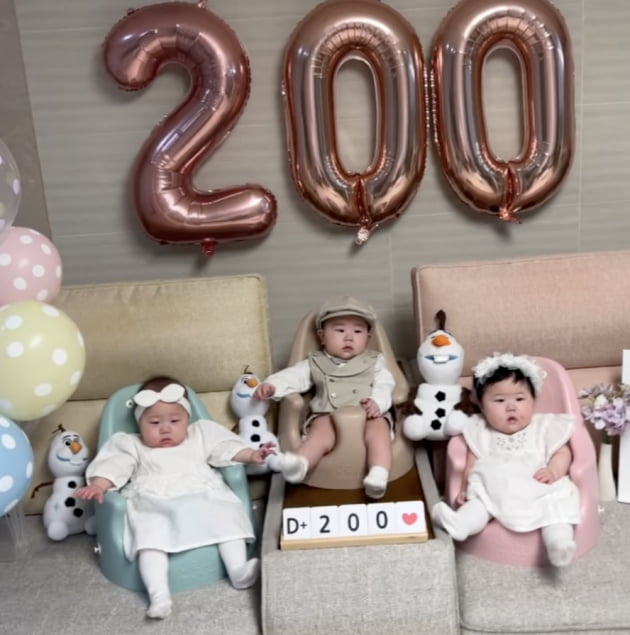 '벌써 200일' 황신영네 삼둥이,  "단태아보다 작게 태어나 걱정…고맙고 대견해" [TEN★]