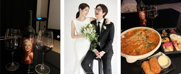 김태현♥미자, 결혼하고 처음 둘만의 파티...'우리 이혼했어요' 보며 한 잔 때리기[TEN★]