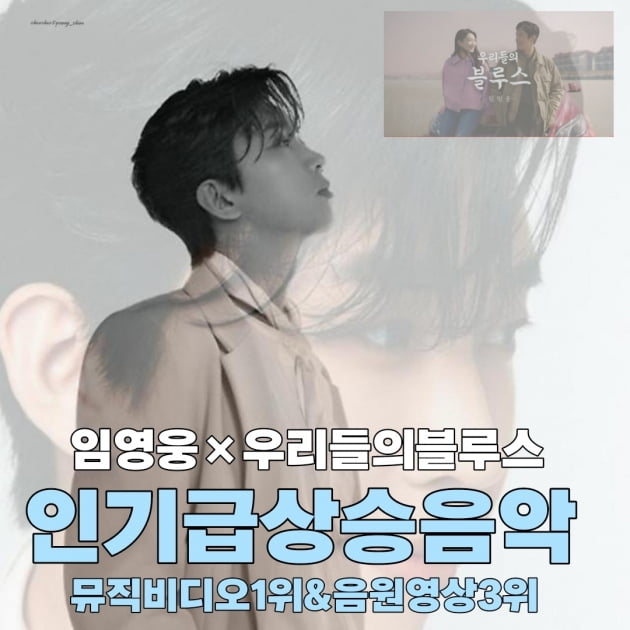 임영웅 '우리들의블루스', 유튜브 인기 급상승 음악 1위·3위 기록