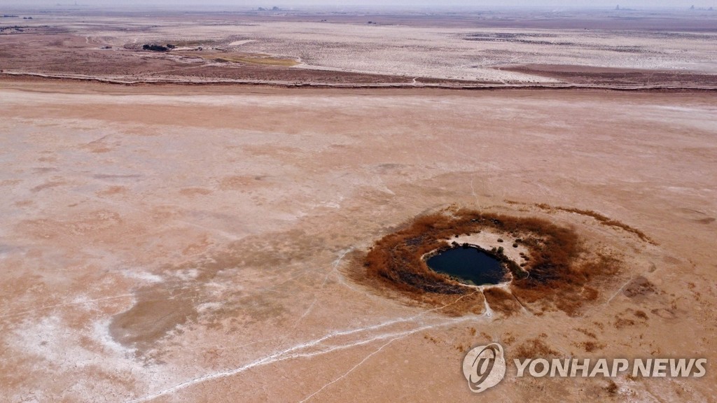 [월드＆포토] 가뭄과 온난화로 메마른 이라크 호수