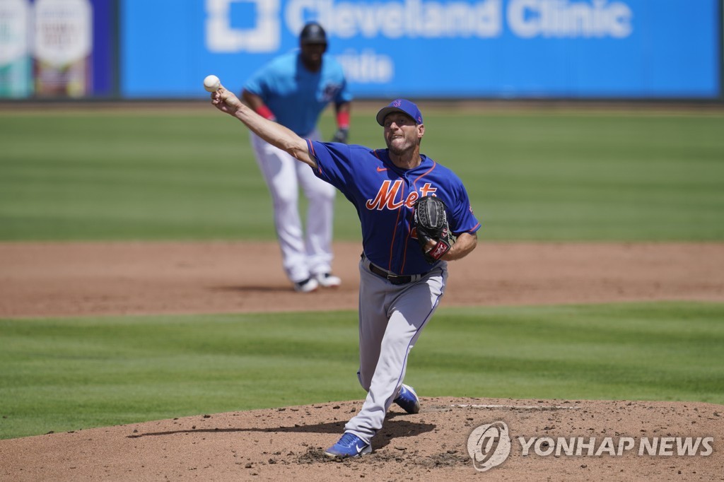 메츠 셔저, 허벅지 통증으로 MLB 개막전 등판 불투명