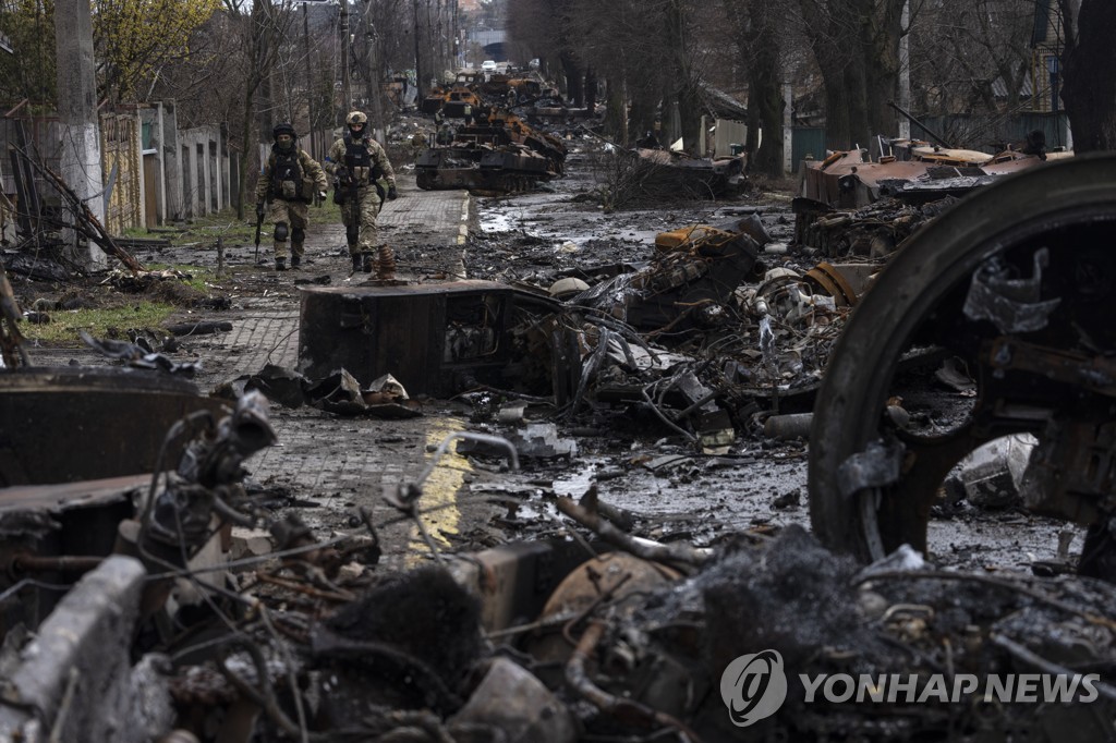 [월드&포토] 우크라이나 부차 '집단학살'