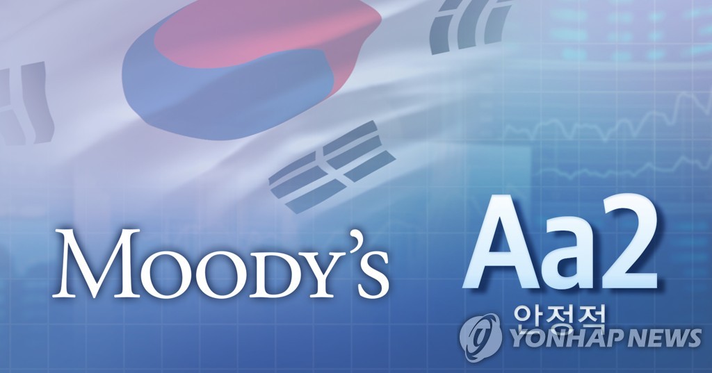 [1보] 무디스, 한국 국가신용등급 'Aa2, 안정적' 유지