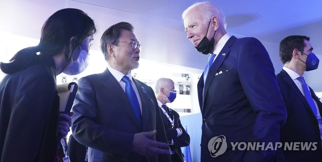 靑 "한미, 바이든 방한 계기 문대통령 회동 일정 협의 중"