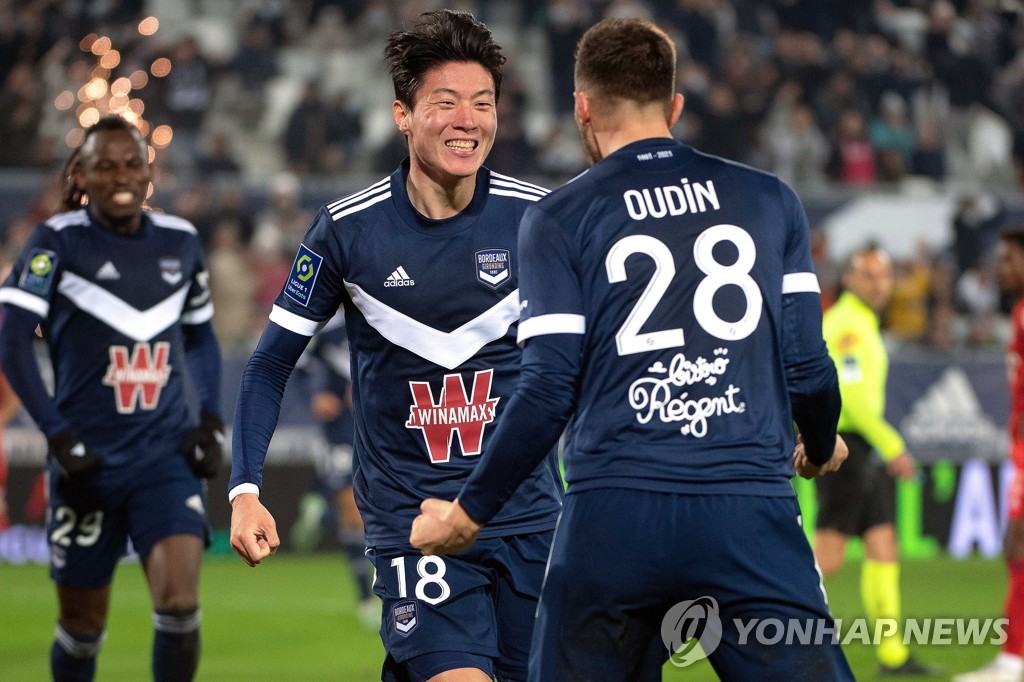 황의조, 2달만에 시즌 11호골 폭발…보르도 9경기만의 승리 눈앞