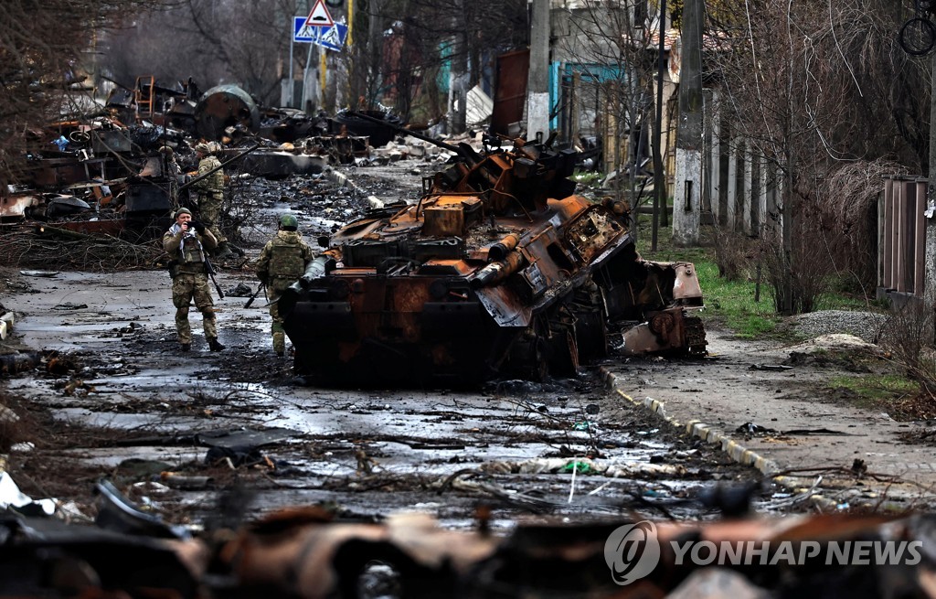 [월드&포토] 우크라이나 부차 '집단학살'