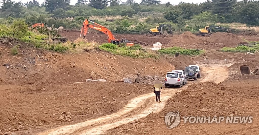 제주도, 지가상승 노린 2공항 주변 불법 산지전용 드론 단속