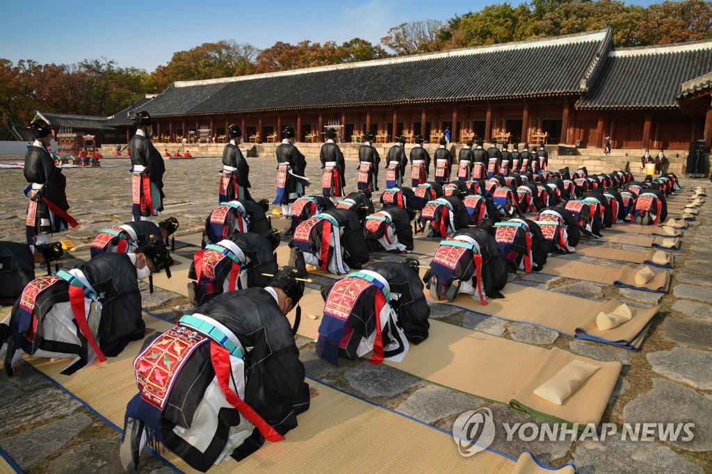 조선왕실 제사 '종묘대제', 영녕전서 3년 만에 공개 봉행