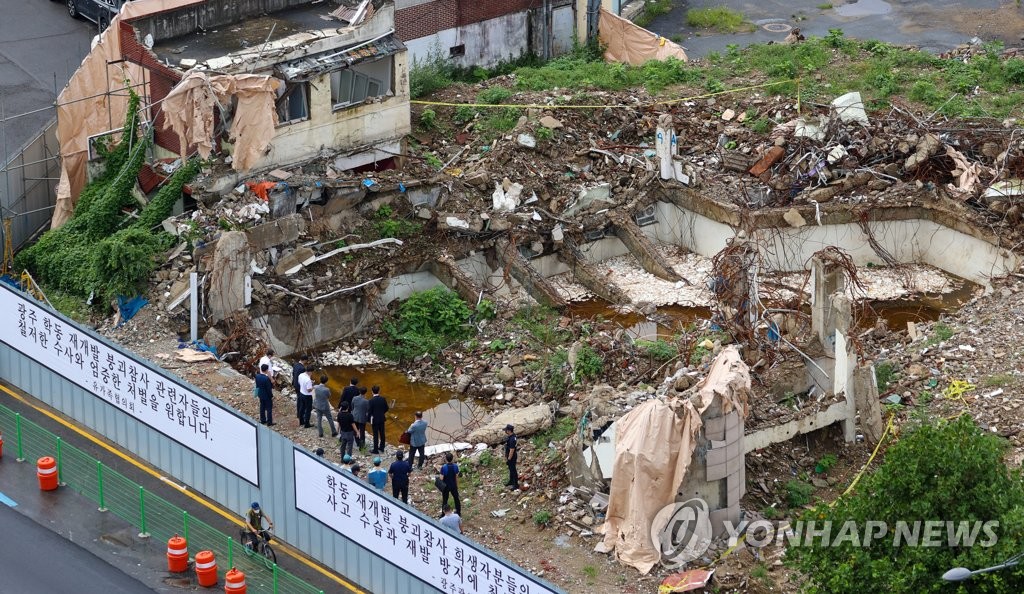 '광주 학동 붕괴' 하청업체 영업정지…현산 징계 추가될 듯(종합)