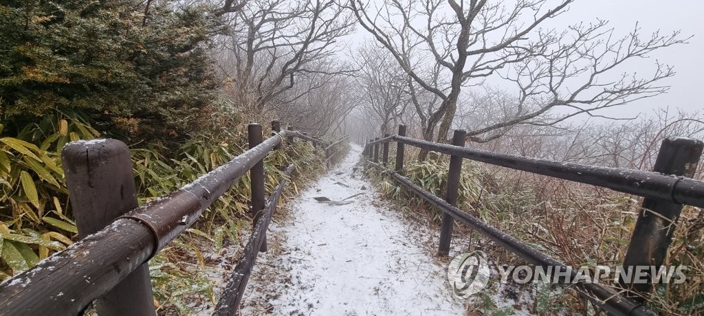 [픽! 무주] 꽃피는 봄날에 덕유산에 내린 눈