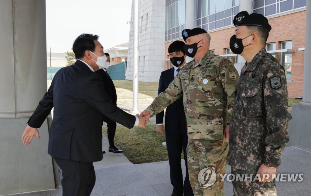 尹당선인, 캠프 험프리스 방문시 '한미훈련 중요성' 공감