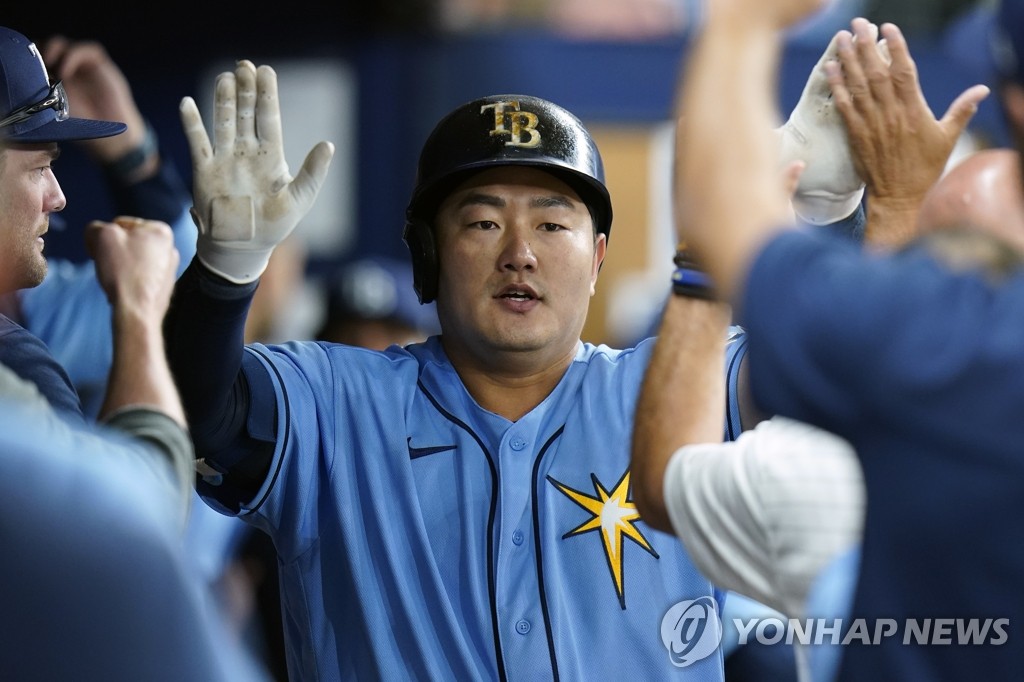 탬파베이 최지만, 이틀 연속 홈런…MLB 타율·OPS 선두 질주(종합)