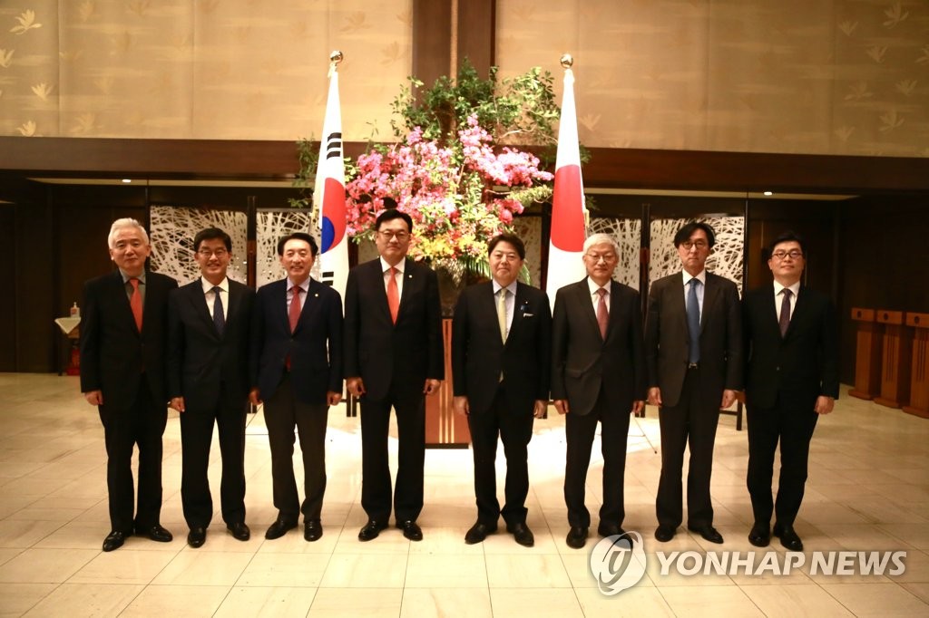 尹정책협의단, 日외무상 등 면담…현안 구체적 논의엔 신중(종합)