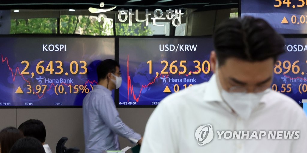 코스피, 원화 약세에도 기업 실적 호조에 1% 상승…2,660대(종합)