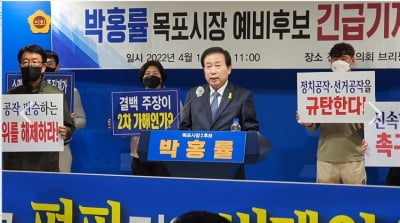 박홍률 목포시장 예비후보 "윤호중 비대위원장 고발하겠다"