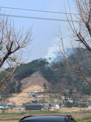 경기 가평 산불…헬기 투입해 1시간 만에 진화