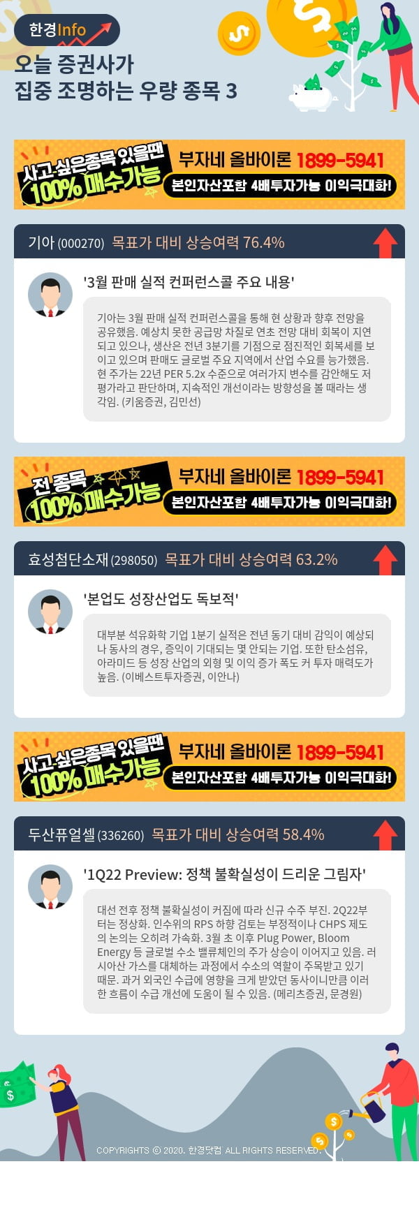 [핫클릭]오늘 증권사가 집중 조명하는 우량 종목 3