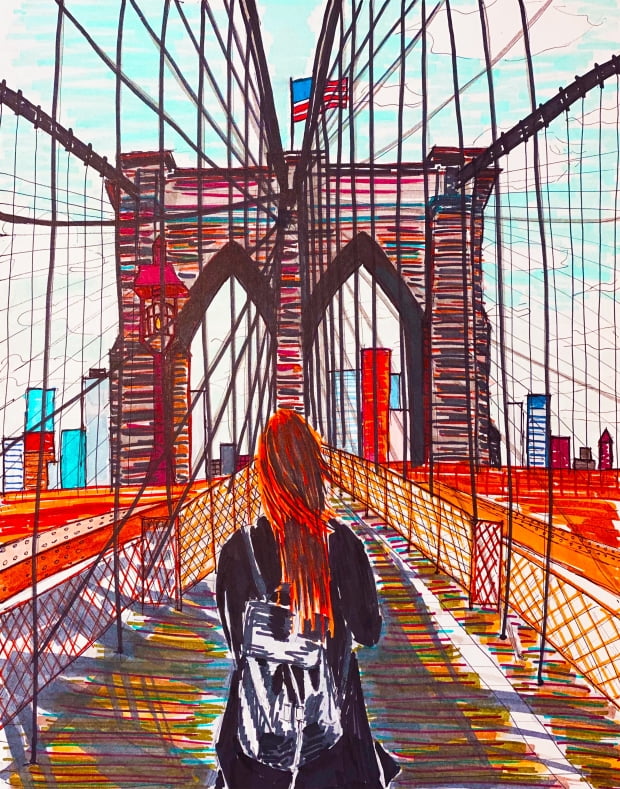 마리아트(MARIART) 작가가 5~8일 아트 밴쿠버 2022에 출품하는 '브루클린 브릿지(Brooklyn Bridge)' / 사진=마리아트