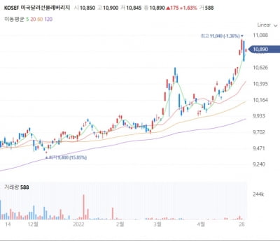 强달러 타고 수익률 급등 '달러ETF'…"당분간 약세 요인 없어"