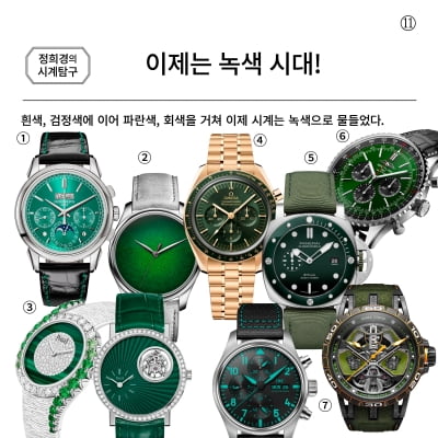 자연을 담은 그린 다이얼의 계절[정희경의 시계탐구⑪]