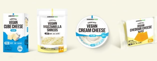 아머드프레시가 글로벌 출시를 위해 만든 비건 치즈 