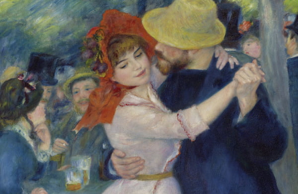 르누아르의 '부지발의 춤', 1883, 보스턴 미술관