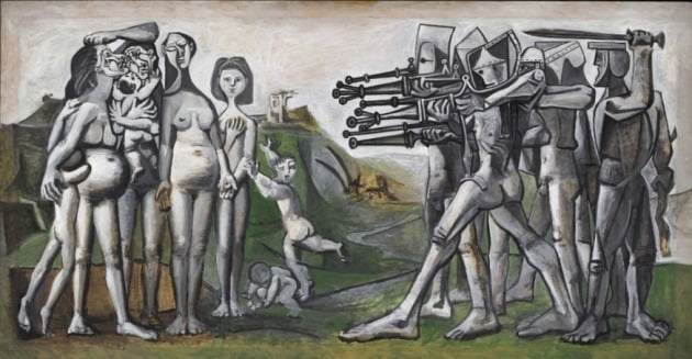 피카소의 한국에서의 학살, 1951, 파리 피카소 미술관