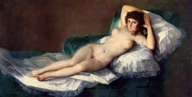 옷 벗은 마하, 1800~1803년, 프라도 미술관