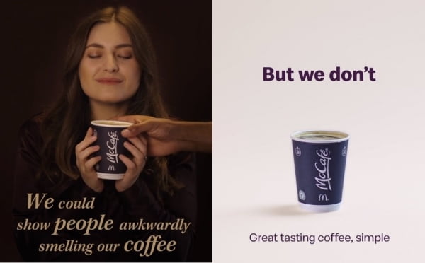 맥도날드 맥카페의 광고 ‘고양이’ 편과 ‘여성’ 편 (2021)