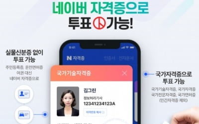 "네이버 자격증으로 지방선거 투표 해요"…신분 확인 가능