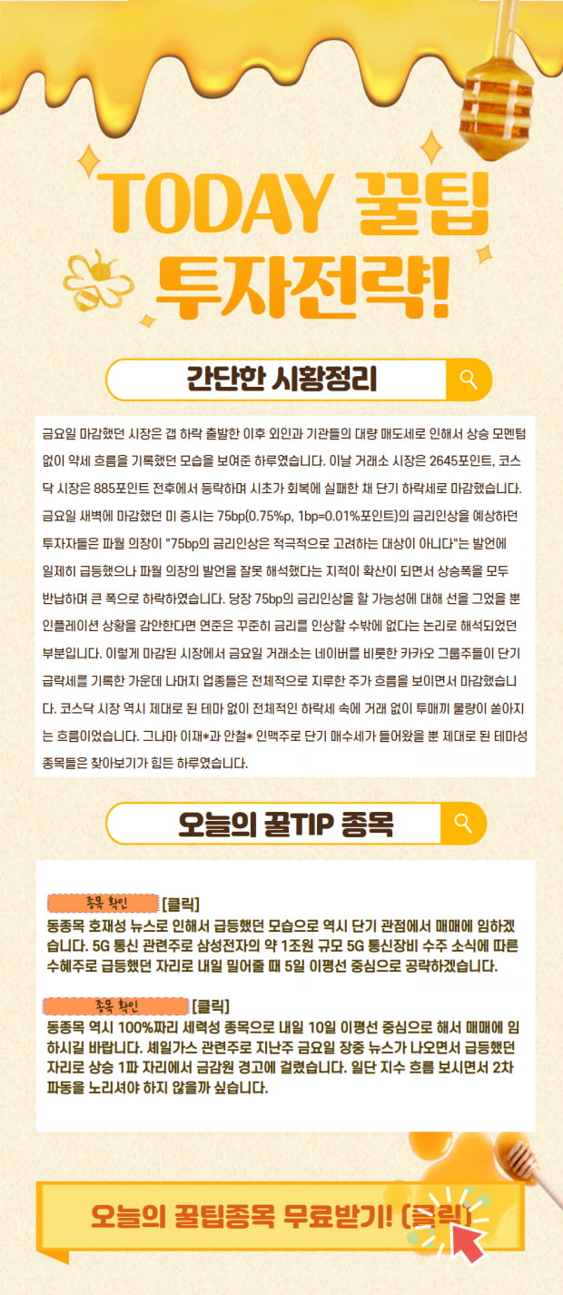 오늘의 장은? 변동성 장세 대응전략과 꿀 종목 확인!