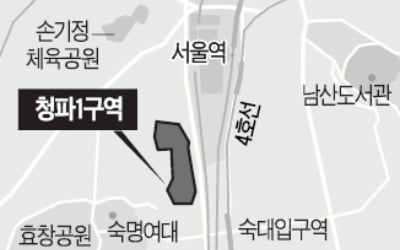 숙대앞 '청파 1구역'에 아파트 696가구