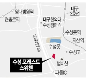 '수성 포레스트 스위첸' 이달 분양…산·호수 숲세권에 테라스·복층 '평면 혁신'