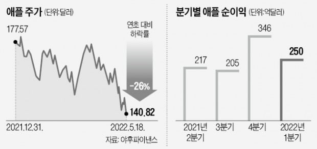 "올 20% 빠진 애플 아직 바닥 안찍었다"