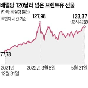 EU, 러 원유 90% 수입금지…유가 두달 만에 120弗 돌파